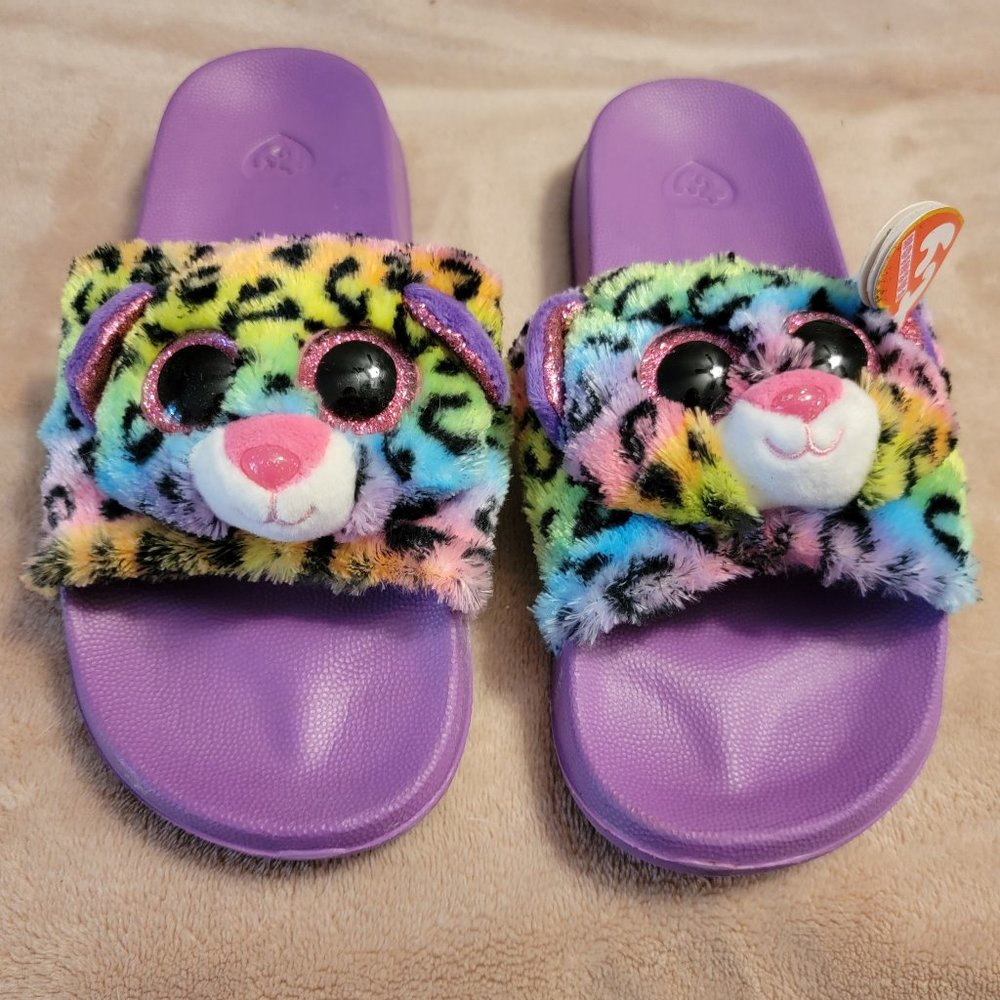 TY Dotty Leopard Slides